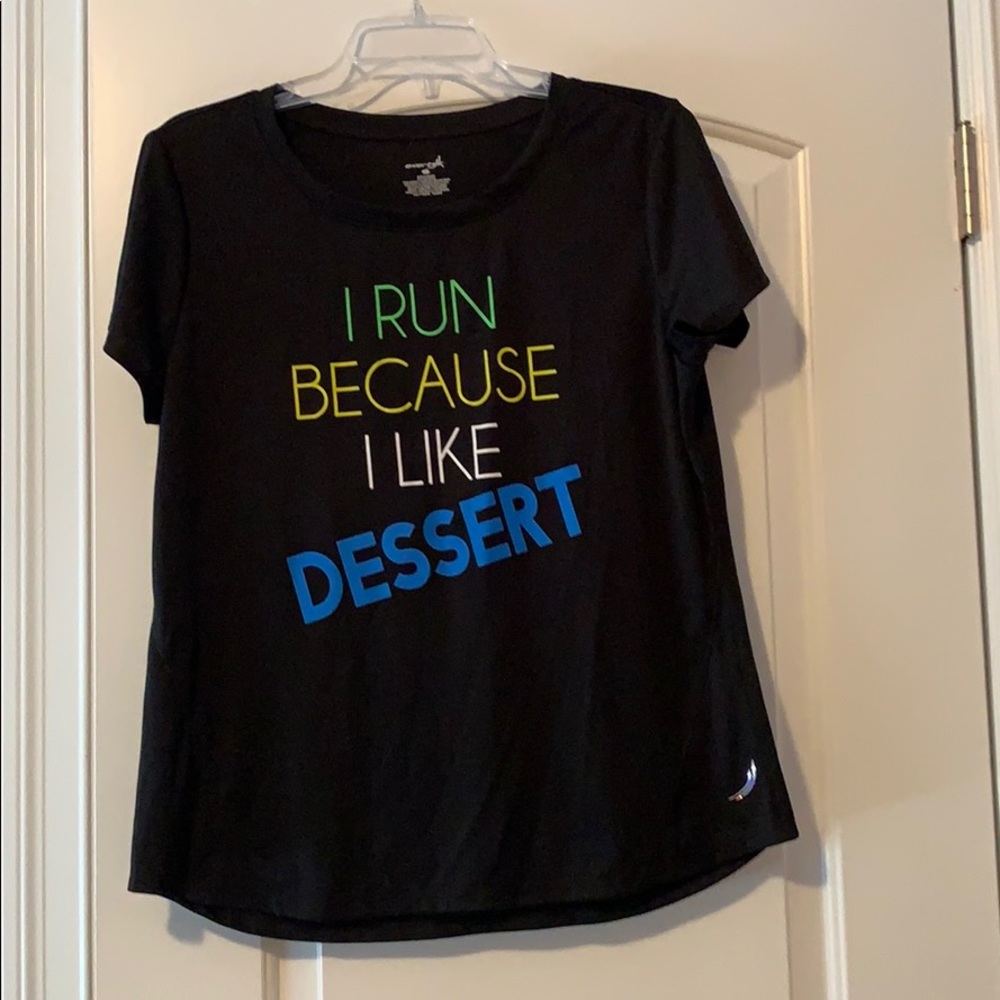 Clever “I Run because I like Dessert” t-shirt